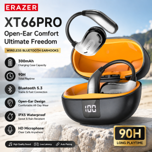 ERAZER XT66PRO Bluetooth Earphones ASMR Headsets DIY APP AI Translator Earbuds Wireless Headphones 13 Hours Long Life Display