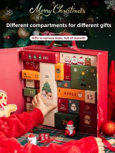 MEIDI | Christmas Advent Calendar Diy Blank Box Creative Gift Leather