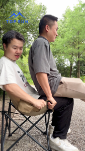 Janet เก้าอี้กลางแจ้ง (ทรงอ้วน ผ้าใบ 1 ชั้น) หลังสูง 65 ซม. เก้าอี้สนาม โอบรับทุกสรีระ รับน้ำหนักได้สูงสุด 100 kg