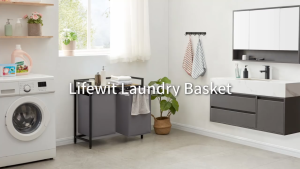 Multi-layer Laundry Storage Basket with Large Capacity 80L Dirty Clothes Organizer Household Hamper