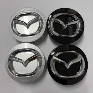 Logo chụp mâm lazang banh xe Mazda đường kính 57mm