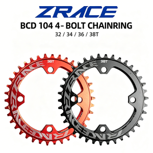 ZRACE 104BCD Narrow-Wide MTB Chainring 32T-38T AL7075 CNC 1X Direct Mount
