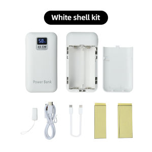 Aideepen | 22.5W Super Fast Charge Motherboard 21700 Battery Fast Charge Power Bank Case Removable Battery Replacement Power Bank Case