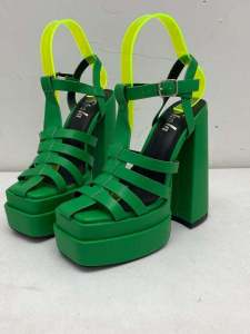 Giày Cao Gót Đế Xuồng La Mã Chống Thấm Nước Mùa Xuân 2022 Giày Cao Gót Siêu Cao Đi Bộ Sàn Lớn Giày Đế Xuồng Thời Trang