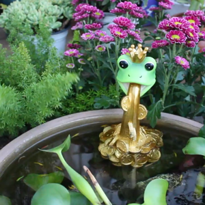 Resin Figurine for Home Decor Frog Prince Statue for Bedroom Indoor Desk