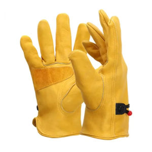 Cowhide Work Gloves Man Leather Motorcycle Driver Cycling Outdoor Sport Racing Security Protection Wear-resistant Mechanic Glove