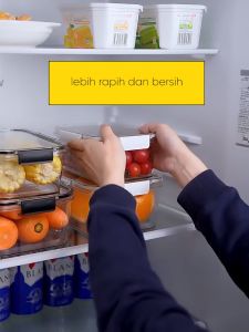 Wadah tempat Makanan Kulkas TY37010 Food Storage Box Kotak Penyimpanan Sayur buah  trasparan