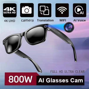 2025 New AI Smart Glasses 8MP Camera Video Recording Translator Sunglasse Men Women BT GPT Call Music Play Color-Changing Lenses