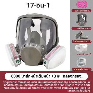 เหมาะสําหรับหลายสถานการณ์ 6800 หน้ากากป้องกันแก๊สพิษแบบเต็มหน้า: ป้องกันหมอก กันฝุ่น และป้องกันฟอร์มาลดีไฮด์ | ความปลอดภัยทางอุตสาหกรรม