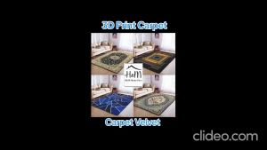 3D Carpet High Quality Lipat Packing Carpet Velvet Carpet 3D Size M/L/XL Carpet Murah Carpet Livingroom Bedroom Carpet Dining Table