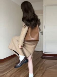 CHANGTONG | Korean Style Winter Outfit Thickened Coat And Mini Skirt Set Elegant Ladylike Two-Piece Ensemble Fashionable And Stylish