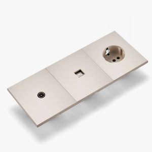 Skin Sensation 1 Socket Computer 1 Socket TV Embedded Integrated Panel Power Sockets Skin Feel Paint DIY Combination Embedded