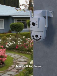 JOOAN Waterproof Dual Lens CCTV/IP Smart Camera cctv security cameras W3-U 2K+6MP/Night vision/360° Horizontal View/Move Detection/Automatic Cruise