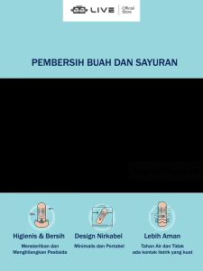 BBLIVE Mesin Nirkabel Otomatis Pembersih Buah dan Sayur / Diffuser Pembersih Buah dan Sayur Import Termurah 100% Authentic PD-1002
