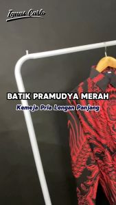Kemeja Batik Pramudya Slimfit Lengan Panjang Bahan Katun Halus Lapis Full Furing