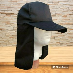 Topi paskibra latihan topi polos hitam