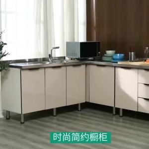Vegetable Washing Basin Kitchen Cabinet Table Kitchen Sink Basin Kitchen Cabinet Simple Rental Assembly Kitchen Stove Integrated Cupboard