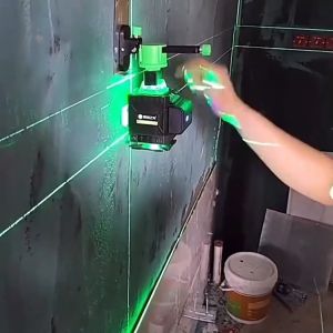 3D 8/12 Lines Green Laser Level Green Beam Lines Multi Function Remote Control 360° Horizontal Vertical Cross Self Leveling with Stand Strong Light Measure Tool Holder Digital for Tiles Floor