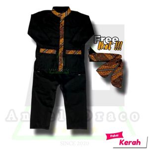 STELAN PANGSI ANAK / PANGSI BATIK ANAK / PANGSI POLOS ANAK / BAJU PANGSI ANAK / BAJU ADAT ANAK / BAJU TRADISIONAL ANAK