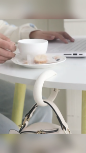 Movable Hook Purse Hook for Table Purse Hanger for Desk Portable Desk Bag Hook Non-Slip Purse Holder for Table High-Strength Material for Durability Hangers for Table for Heavy Loads