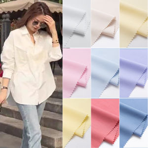 60 Thread Plain Combed Cotton Fabric Shirt Garment Handmade DIY cloth for sewing textile fabric material TJ22465