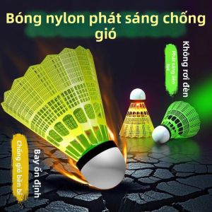 Night Glow Wind-Resistant Nylon Outdoor Badminton Set