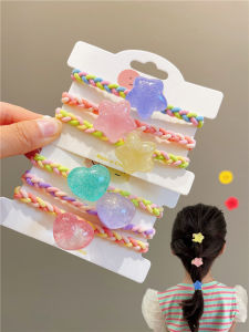 เครื่องประดับผมเด็กถักความยืดหยุ่นสูงสีลูกกวาด เด็กทารก ที่คาดผม น่ารัก ที่คาดผมเจ้าหญิงสําหรับเด็ก