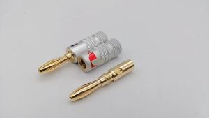 Jack Konektor Connector Audio Nakamichi Plated Copper Speaker Banana Plug Adapter Speaker Amplifier Plug Male Kabel Konektor Audio