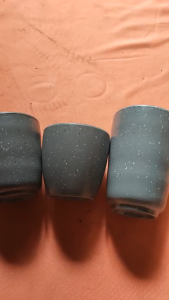 Ly cốc nhựa melamine nhám xám uống trà đá Ø 7.7 x 7.4 cm - LY 32N