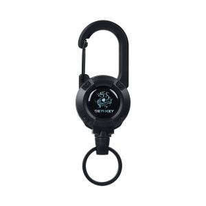 Móc Khóa Cuộn Dây Rút Hạng Nặng Có Móc Carabiner Dành Cho Các Môn Thể Thao Ngoài Trời Đi Bộ Đường Dài - Dây Thép Chắc Chắn Khóa Lò Xo