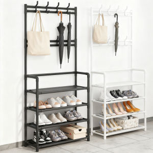 Clothes Rack With 4 Layers And 5 Layers Shoe Rack Hat And Shoe Storage Rack Simple Floor Standing Living Room Storage Rack