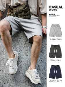 MADEN | Retro Heavy Grey Knit Shorts