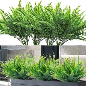 ต้นเฟิร์นปลอมสีเขียว7แฉกสำหรับตกแต่งโต๊ะตกแต่งในกระถางหญ้าเทียมสำหรับตกแต่งบ้านงานแต่งงาน