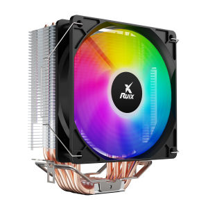 Ruix X6000 Đồng Nguyên Chất Làm Mát CPU 120mm RGB 6 Heatpipes Aircooler Cho Intel 1150/1155/1156/1700 & AMD AM4/AM5 Tất Cả Nền Tảng Tương Thích