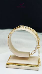 Yaxiya Gelang Rantai Wanita Pecah Kopi Perhiasan Lapis Emas 18K 893