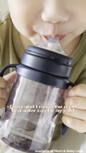 Mother-K Korea PPSU 4th Gen Weighted Straw Cup 200ml/ 300ml/ Learning Drinking Bottle Botol Air Bayi