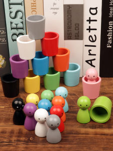 Color Recognition Educational Toy Classification Cup Baby Montessori Early Education Intelligence Toys Toddler Children Hand Eye Coordination Exercise