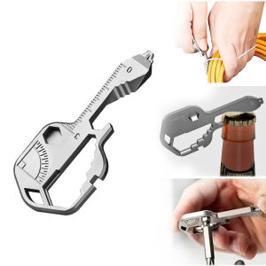 24 in 1 Multitool Key Stainless Steel EDC Key Ring with Screwdriver/Bottle Opener Portable Outdoor Camping Gadgets & Home Tools