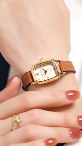 Sunlifex Jam Tangan Wanita Korea Antik Kasual Tali Kulit Elegan Kuarsa Jam Tangan Cewek Original