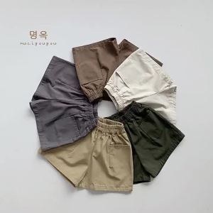 ＜107＞  Dòng Màu Morandi ~ Quần Short Trẻ Em Mùa Hè Mẫu Mới Bé Trai Bé Gái Dễ Phối Đồ Phong Cách Hàn Quốc Cổ Điển Phong Cách Nhật Bản Thời Trang Quần Áo Trẻ