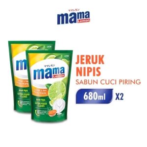 Mama Lemon 2 x 680ml Jeruk Nipis Mama Lime Pencuci Piring