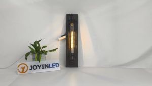 JOYINLED Đèn Tường Công Nghiệp Phong Cách Retro Sắt Kim Loại Đèn Treo Tường Cho Hành Lang Cầu Thang Nhà Hàng Gác Xép Chiếu Sáng Lên Xuống Đen E27 Base