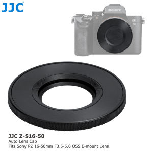JJC Z-S16-50 Auto Lens Cap Automatic Opening & Closing for Sony E PZ 16-50mm F3.5-5.6 OSS Lens SELP1650 on Camera ZVE1 ZVE10 a7R V a7 IV a7S III II a7C a6000 a6100 a6300 a6400 a6500 a6600 a5100 a5000