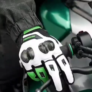 Sarung Tangan Motor Kulit Full Jari Panjang MOTOWOLF MDL0346 Protektor carbon fiber Touchscreen