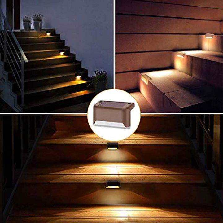 Buy 10 and get 1 free Solar wireless LED deck lighting Outdoor solar stair lights Fences terraces swimming pools stair steps and outdoor waterproof stair lights for passageways Gardens