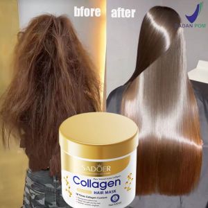 Masker Rambut Smoothing Masker Rambut Kolagen Hair Treatment Mask Repairs Hair Mask Smooth And Moisten Hair Film No Steaming Rambut Rusak Dan Kering Rontok 500ml