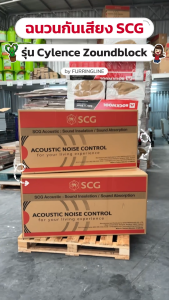 SCG ฉนวนกันเสียง รุ่น Cylence Zoundblock S100 ขนาด 600 x 1200 มม. หนา 100 มม. ความหนาแน่น 32 กก./ลบ.ม. จำนวน 1 แผ่น