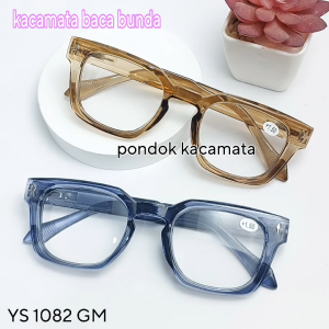 YS 1082 GM Kacamata baca plus 100 sd 300 fashion wanita berikan kado terindah untuk bunda bok cod