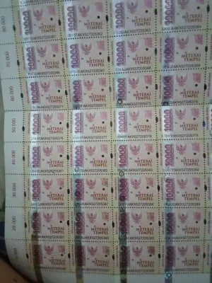 Meterai 10000 isi 50 pcs