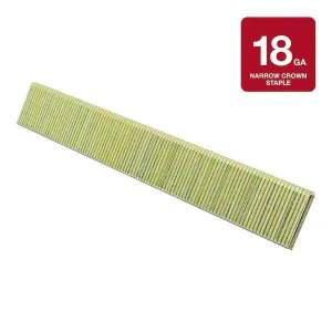 Grip Rite 3/4 in. x 1/4 in. 18-Gauge Electro-Galvanized L-Style Narrow Crown Staples (5000-Per Box)